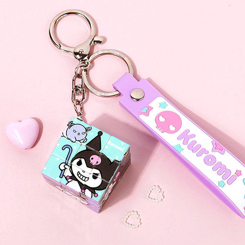 Sanrio Character Cube Keyring Collection – Kuromi, Cinnamoroll, Hello Kitty, Hangyodon