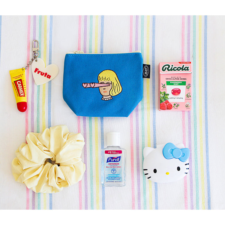 1537 Boat Pouch – Small (Embroidered Character Series) 4 design - Luckyplanetusa
