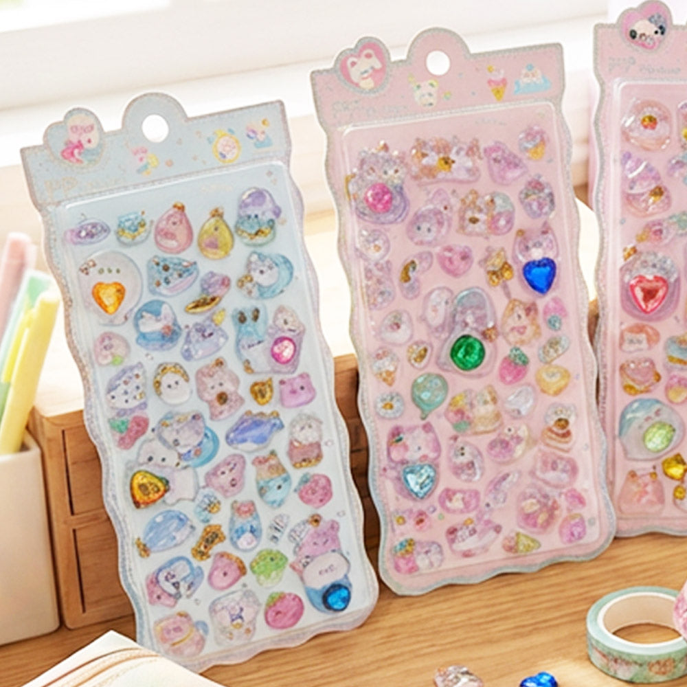 Candy Gem Jelly Deco Sticker – 3D Kawaii Phone Deco Stickers
