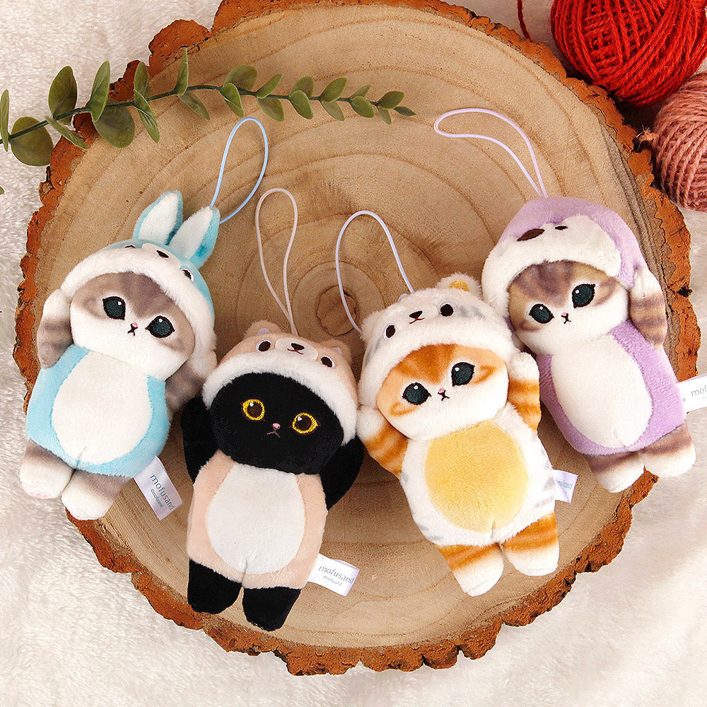 Mofusand Animal Cat Mascot Plush Keychain (11cm, Random)