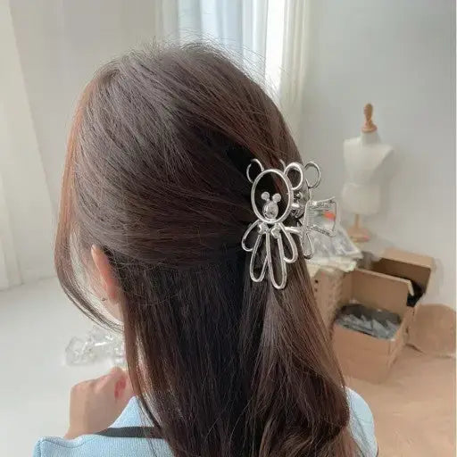 LISA  Metal Bear, Rabbit Shape Hair Clip Claws Pins (SALE)