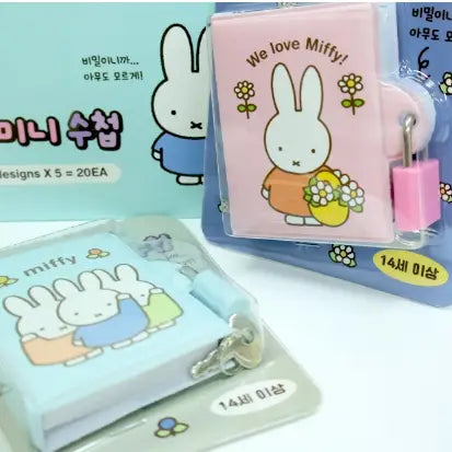 Miffy Secret Mini Memo Diary Book with Lock & Key