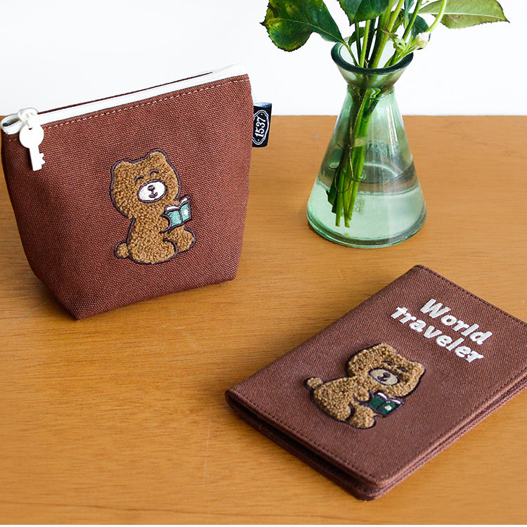 1537 Boat Pouch – Small (Embroidered Character Series) 4 design - Luckyplanetusa