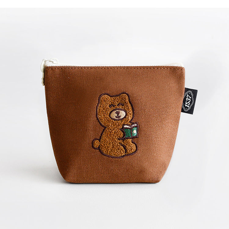 1537 Boat Pouch – Small (Embroidered Character Series) 4 design - Luckyplanetusa