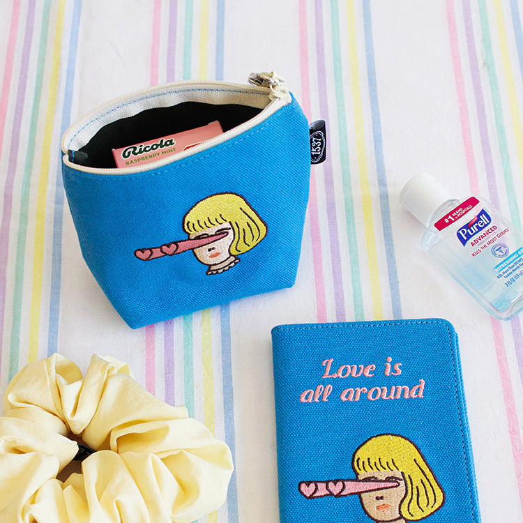 1537 Boat Pouch – Small (Embroidered Character Series) 4 design - Luckyplanetusa