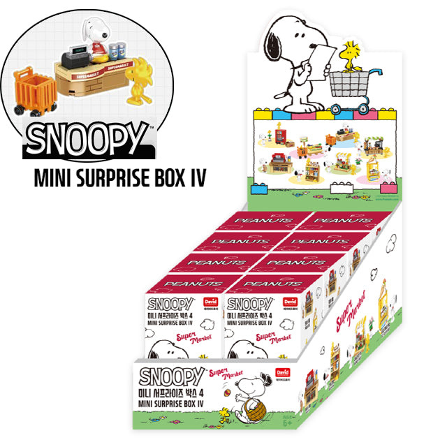 Snoopy Mini Surprise Block Set IV – Collectible Buildable Scenes Random Box