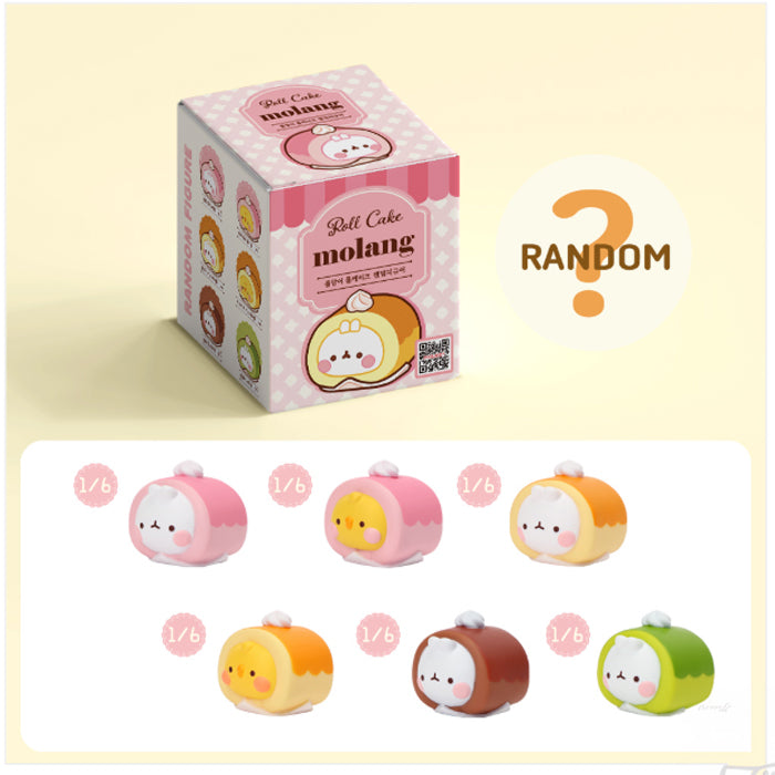Molang Roll Cake Blind Box Figure Series