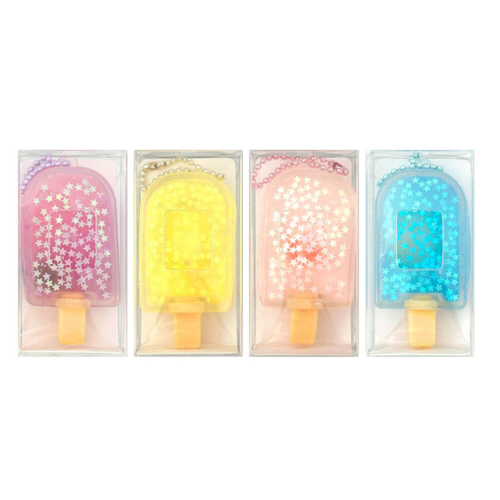 Sparkling Ice Cream Squishy Keychain