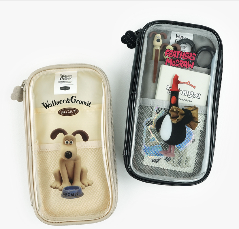 Wallace & Gromit PVC Multi Pouch – Gromit / Feathers McGraw