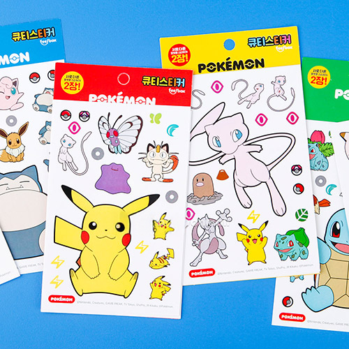 Pokémon Cutie Sticker Set – 4 Designs
