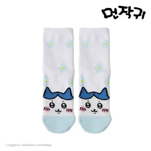 Chiikawa Flower Mid-Crew Soft Cotton Socks