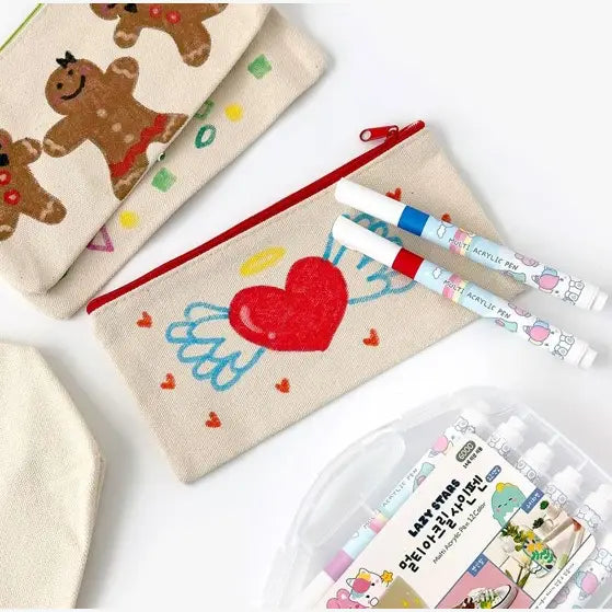 12 Acrylic pen + Mini Echo bag Set / DIY Set Kit