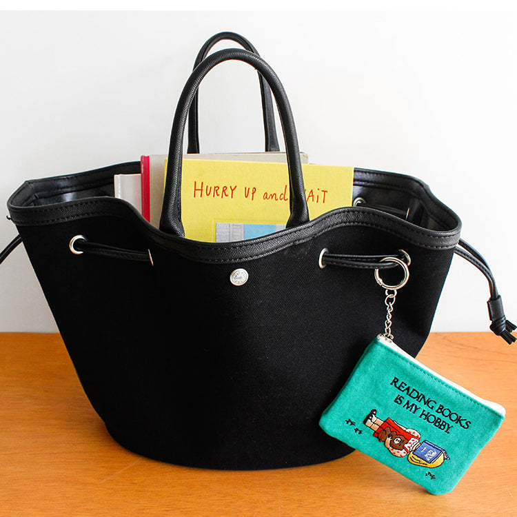 1537 Keyring Pouch – Small Embroidered Zip Pouch with Chain Ring