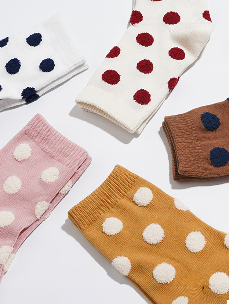 Mongle Mini Polka Dot Fashion Socks-Made in Korea