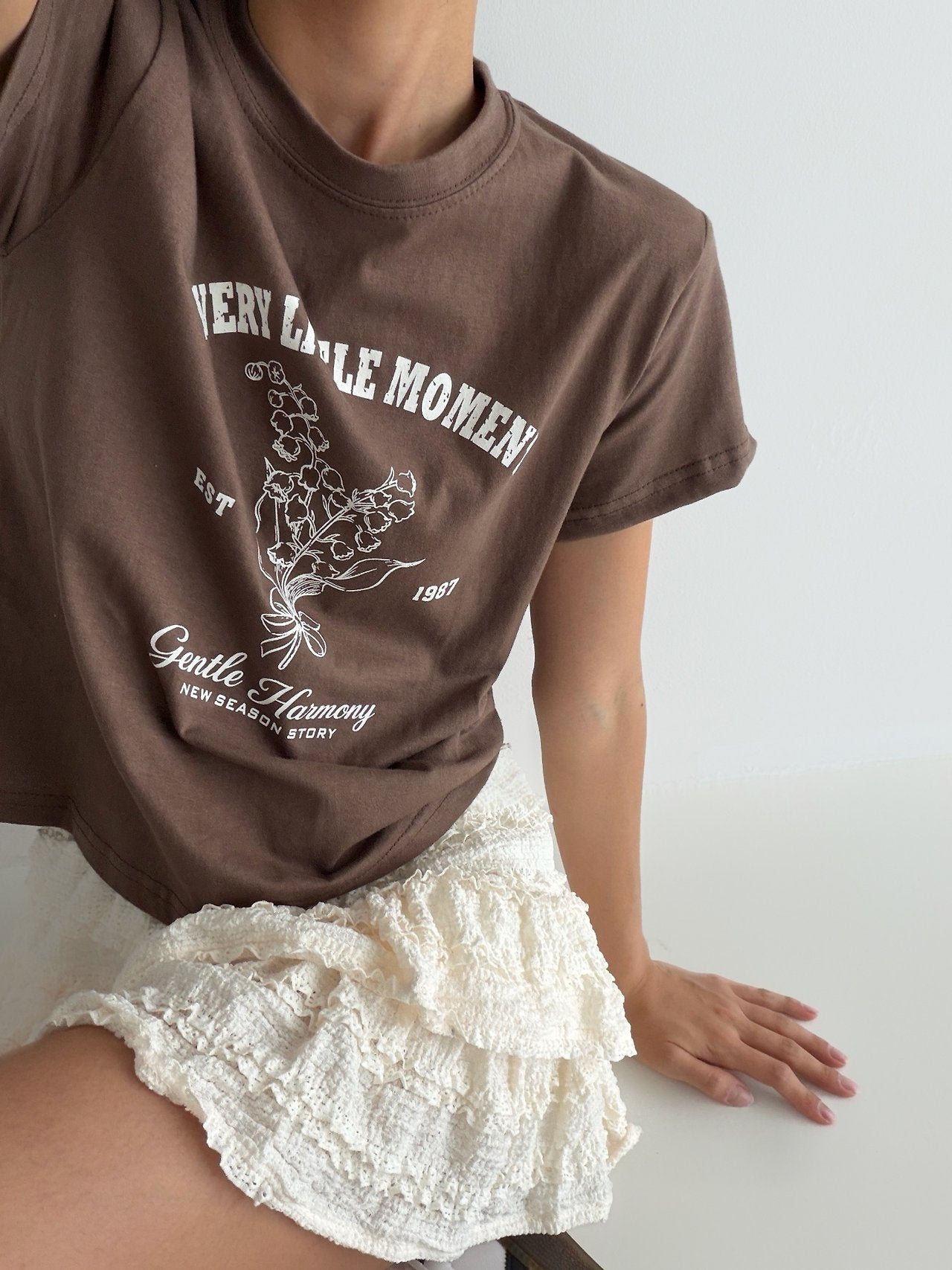 Gentle Harmony Crop Tee - Luckyplanetusa