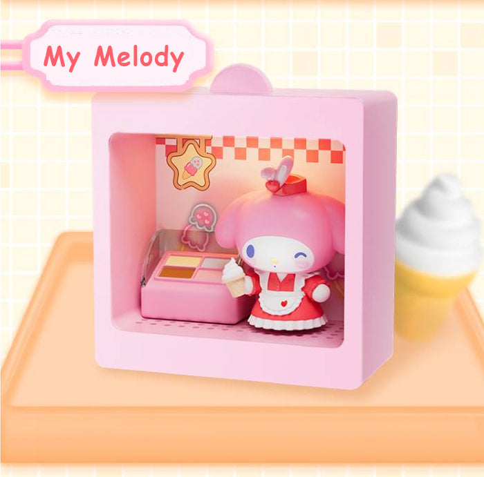 Sanrio Characters Light-Up Mini Box Diorama Blind Box Restaurant Theme