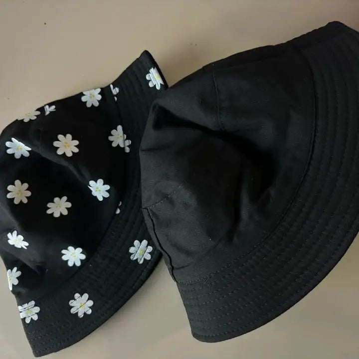 [SALE] Macaron color Daisy cotton Bucket Hat- Riversible wear