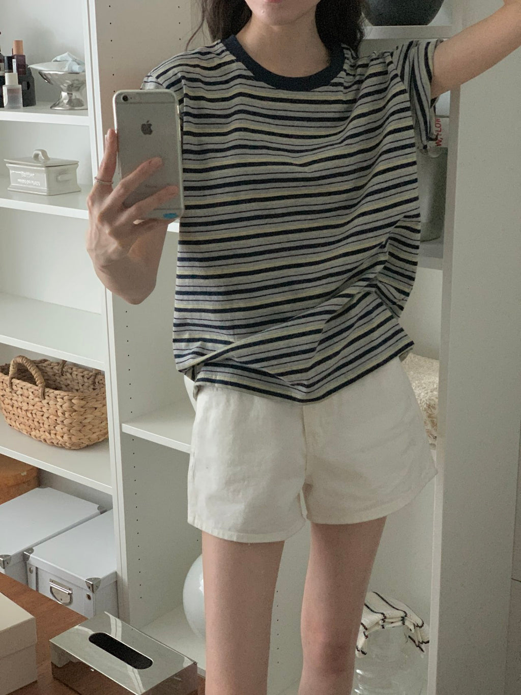 Weekend Breeze Stripe Cotton Tee - Luckyplanetusa