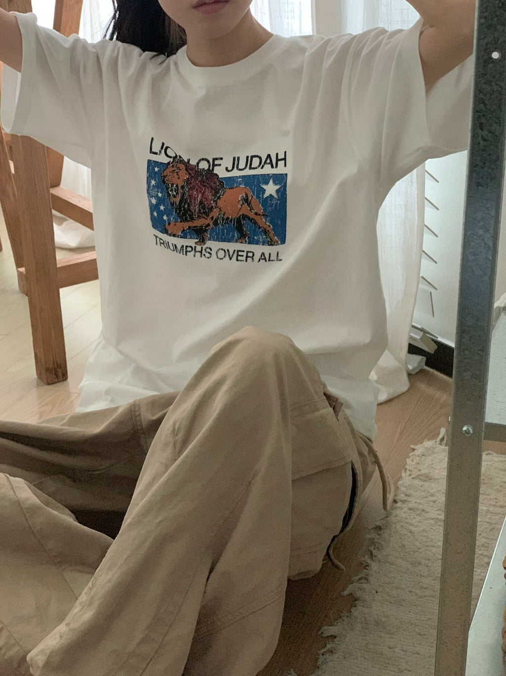 Lion of Judah Vintage Graphic Tee - Luckyplanetusa