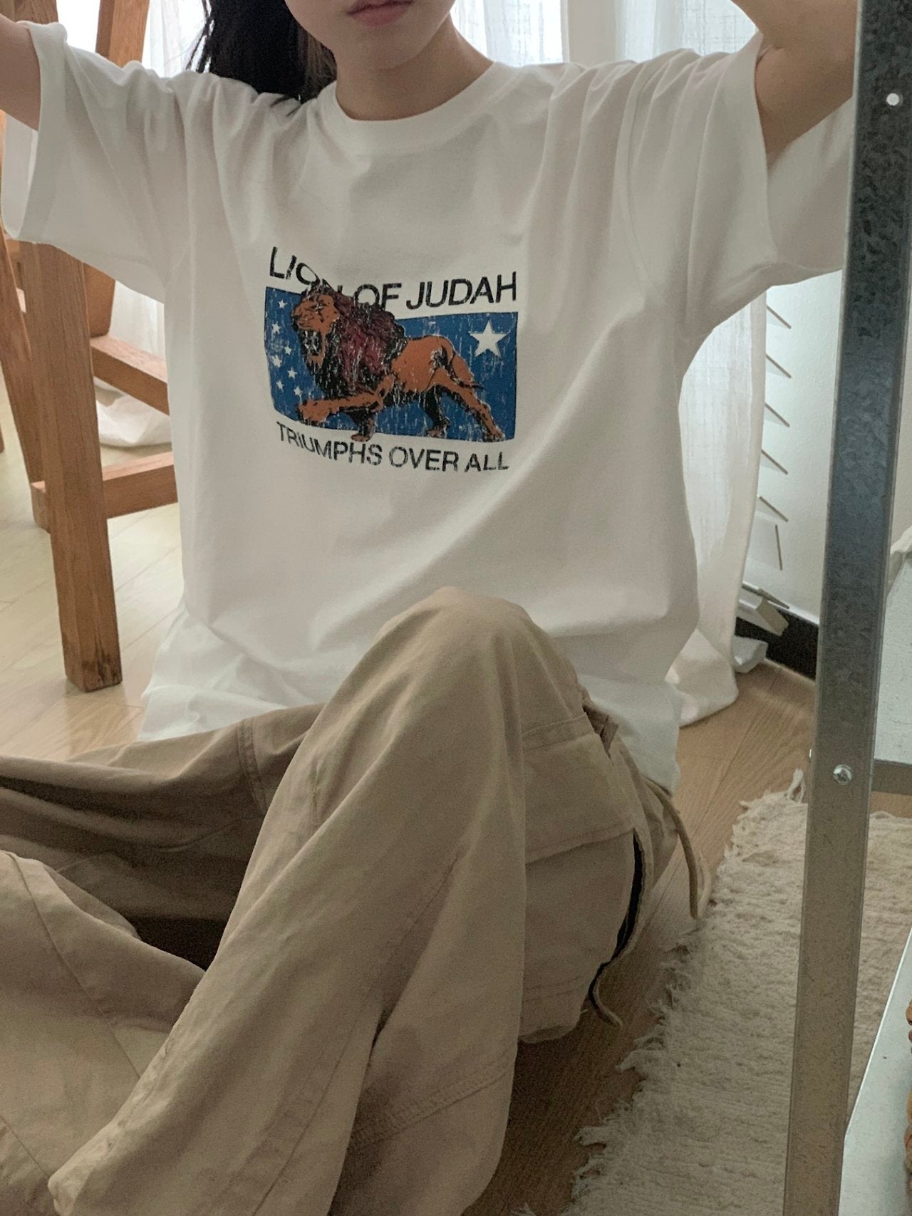 Lion of Judah Vintage Graphic Tee - Luckyplanetusa