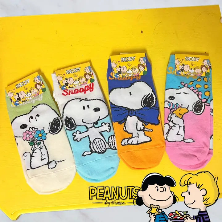 Peanuts Snoopy Charlie Brown ankle Socks/ Cotton Ultra Soft