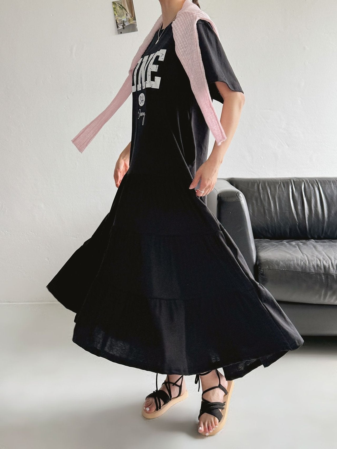 ONE 34 Days Cotton Tiered Maxi Dress - Luckyplanetusa