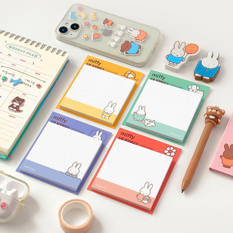 Miffy Simple Grid Sticky Memo Pad – Assorted Designs