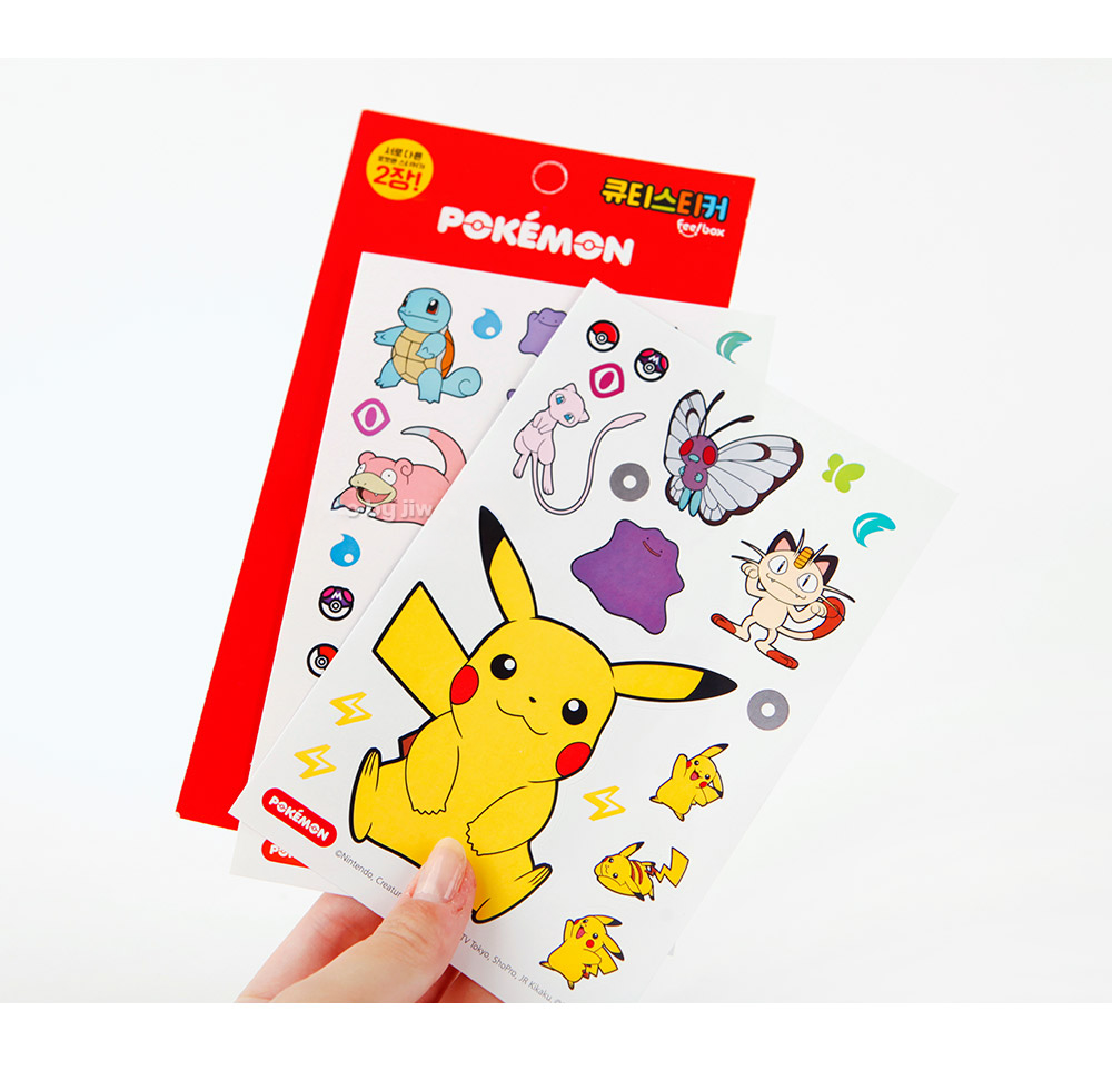 Pokémon Cutie Sticker Set – 4 Designs