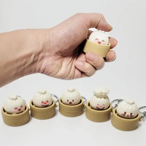 Dumpling Friends Clicker  Keychain – Viral Fidget Pop - Luckyplanetusa