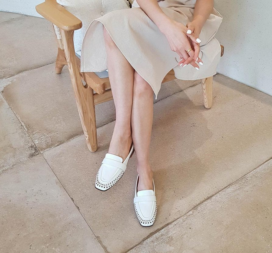 Everyday Woven Leather Mule – Soft Comfort Edition - Luckyplanetusa