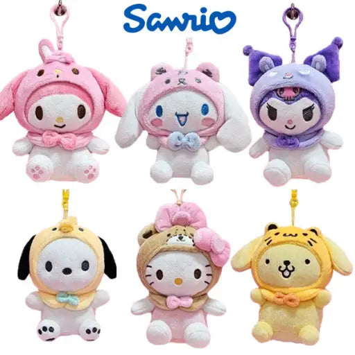 Sanrio New Costume Friends Plush Key Chain, Bag Charm