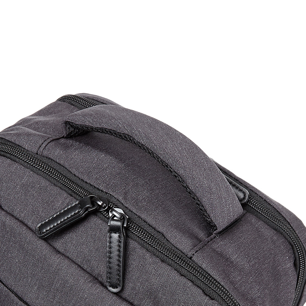 Alpha Backpack 17 with Laptop Sleeve Compact Design Charcoal Gray