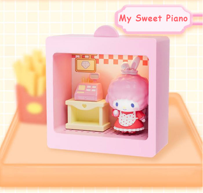 Sanrio Characters Light-Up Mini Box Diorama Blind Box Restaurant Theme
