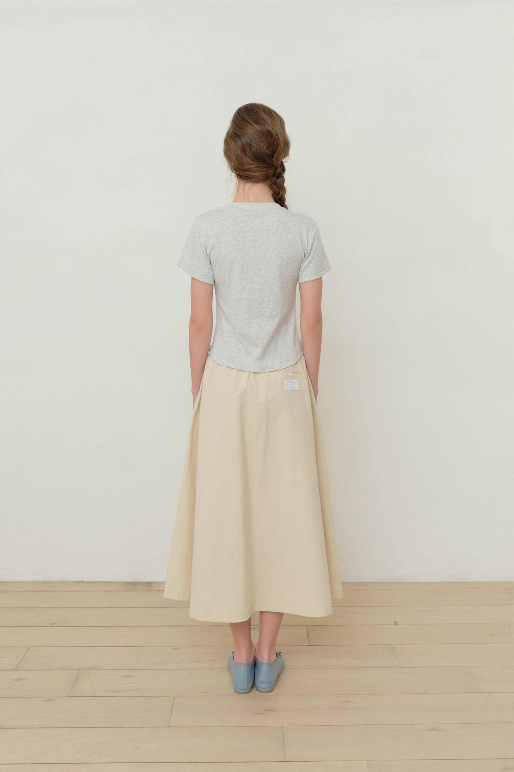 Soft Stretch Slim Fit Round Neck T-Shirt Made in Korea - Luckyplanetusa
