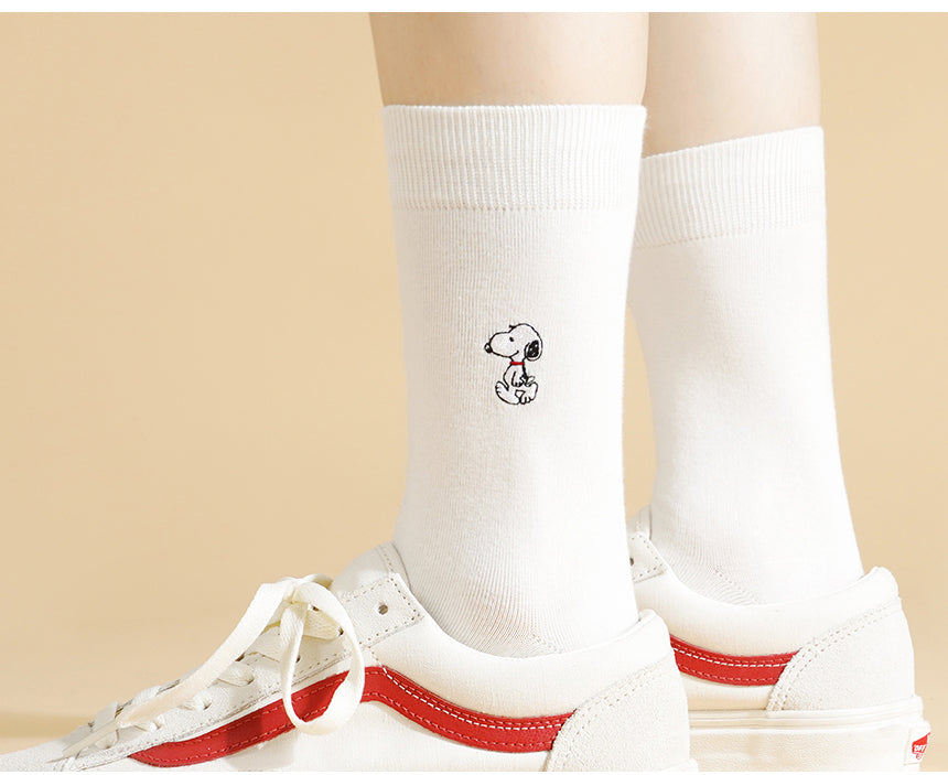 Peanuts Snoopy Embroidered Socks Gift Set 3pairs