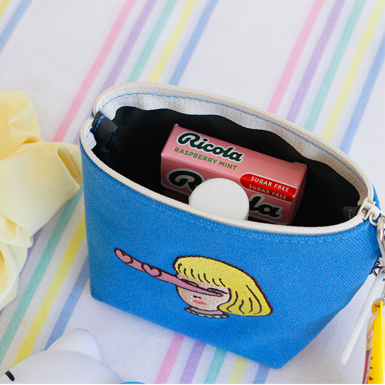 1537 Boat Pouch – Small (Embroidered Character Series) 4 design - Luckyplanetusa