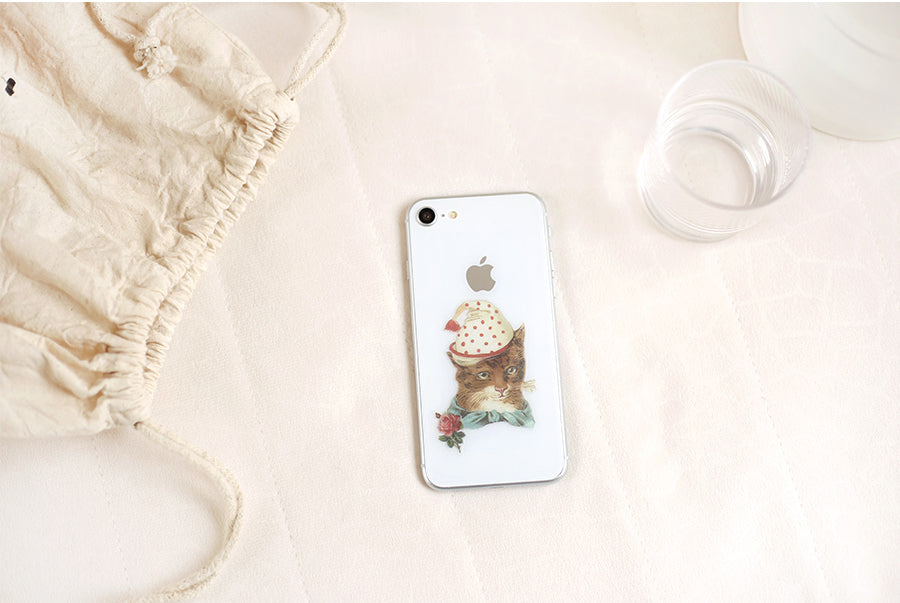 Vintage Cat Cutting Sticker Set 5 Styles