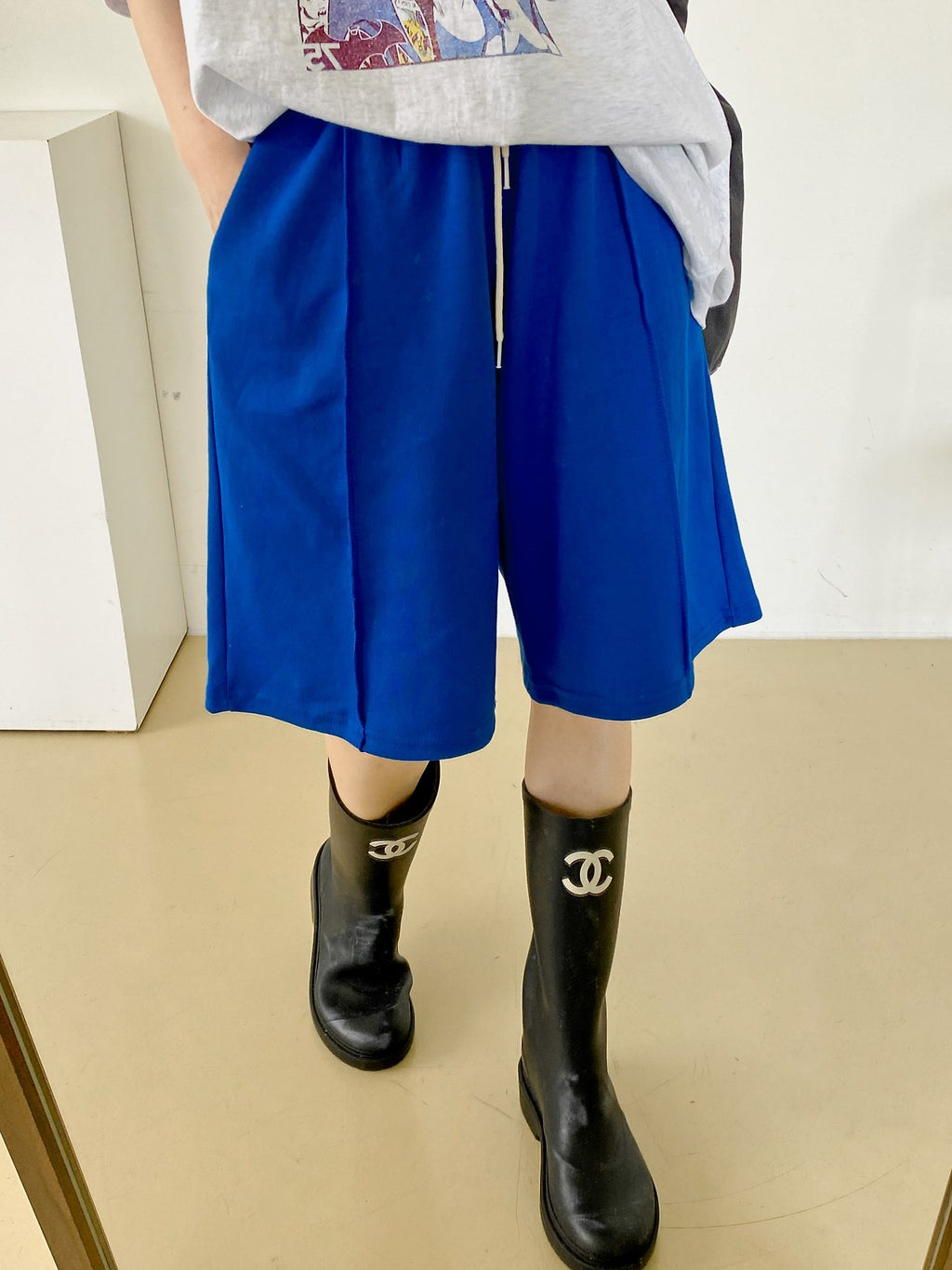 Cloud Flow Cotton Bermuda Shorts - Luckyplanetusa