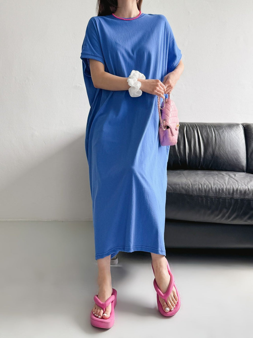 Soft Breeze Oversized Cotton Maxi Dress - Luckyplanetusa