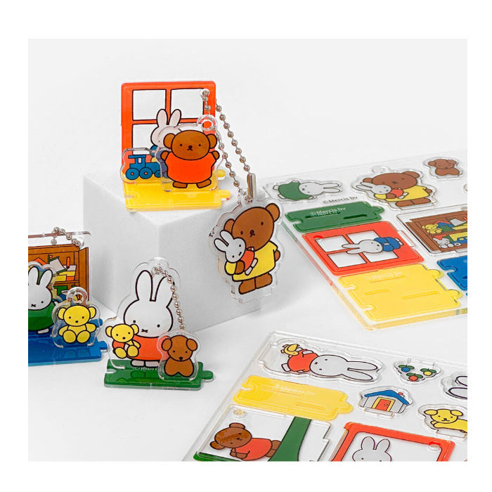 Miffy Acrylic Deco Figure Set – 3-Piece Stand & Bag Charm