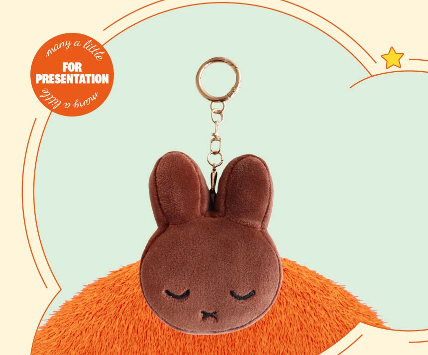 Miffy Face Keyring Bagcharm Crying , Sleepy 2 versions