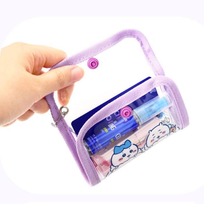 Chiikawa Official Licensed Clear Mini Pouch with Carabiner – 3 Colors