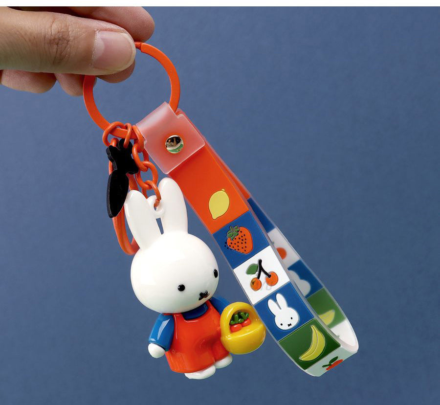 Miffy Figure Keyring & Charm – Pastel & Fruits Random