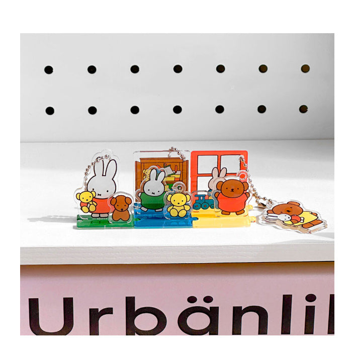 Miffy Acrylic Deco Figure Set – 3-Piece Stand & Bag Charm