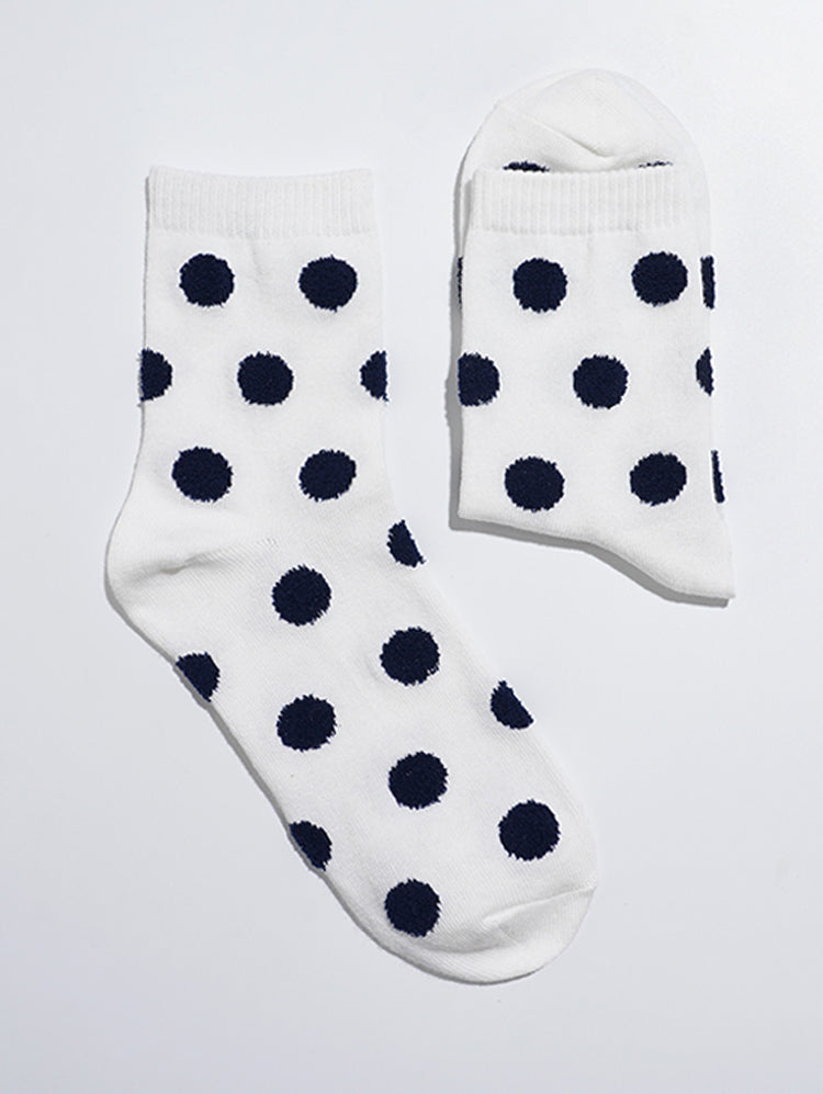 Mongle Mini Polka Dot Fashion Socks-Made in Korea