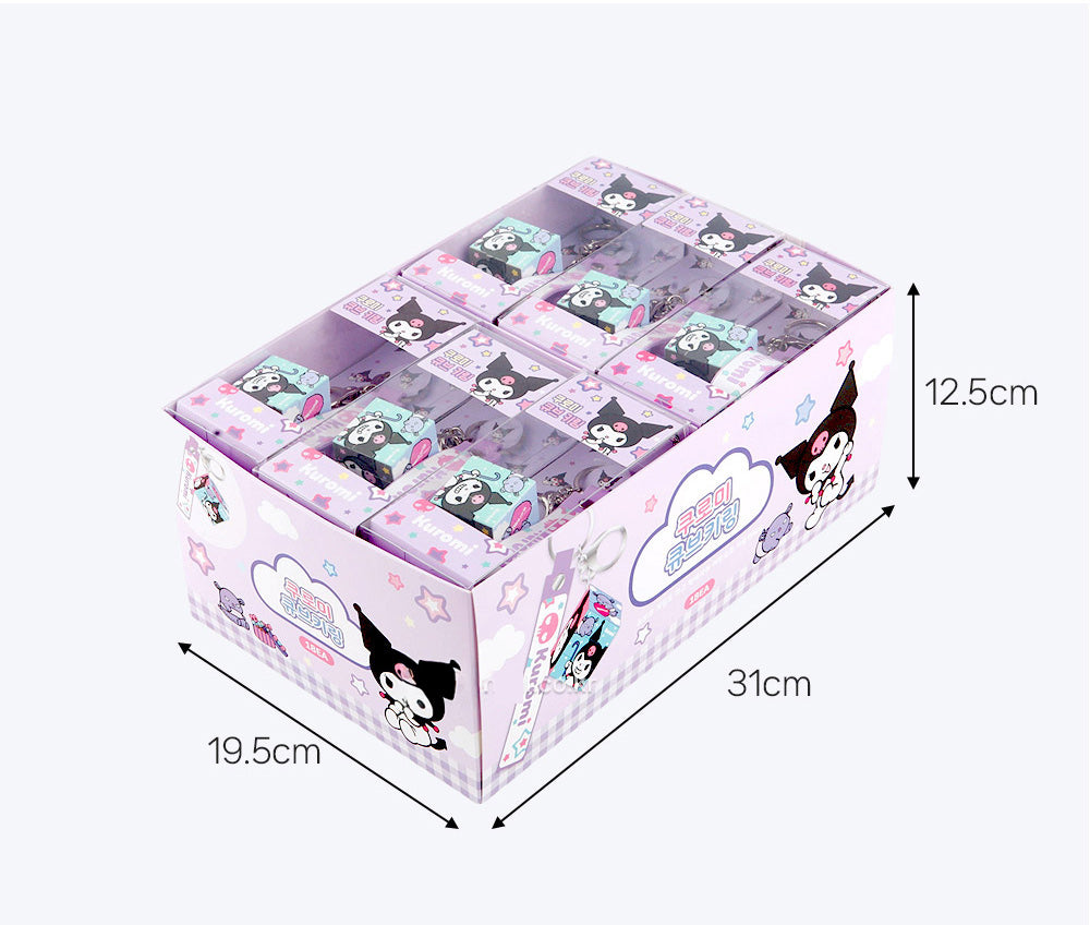 Sanrio Character Cube Keyring Collection – Kuromi, Cinnamoroll, Hello Kitty, Hangyodon