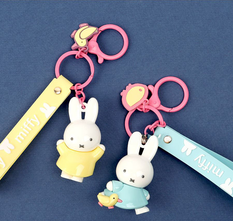 Miffy Figure Keyring & Charm – Pastel & Fruits Random