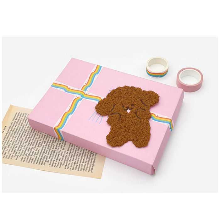 Ppuggly Fabric Sticker notebook laptop deco