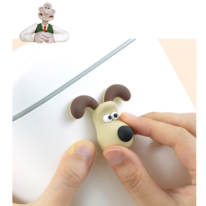 Wallace & Gromit 3D Figure Sticker Set – Desk & Gadget Decor