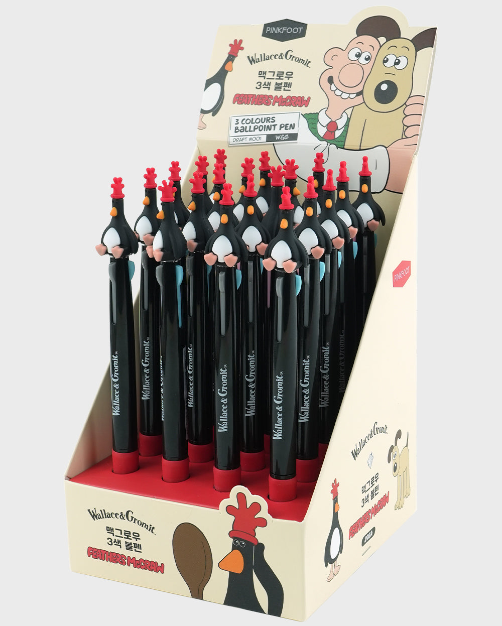 McGrow 3-Color Ballpoint Pen Wallace & Gromit Official